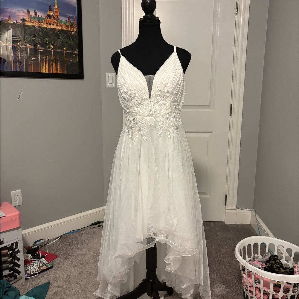 Ever Pretty Asymmetrical White Wedding Dress